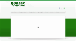 Desktop Screenshot of kuebler-spedition.de